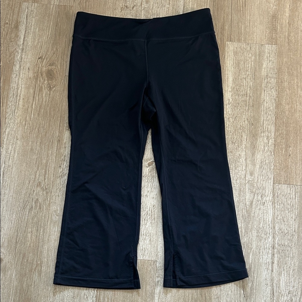J.Jill Fit Put and About Kick Flare Pants Navy Medium Petite